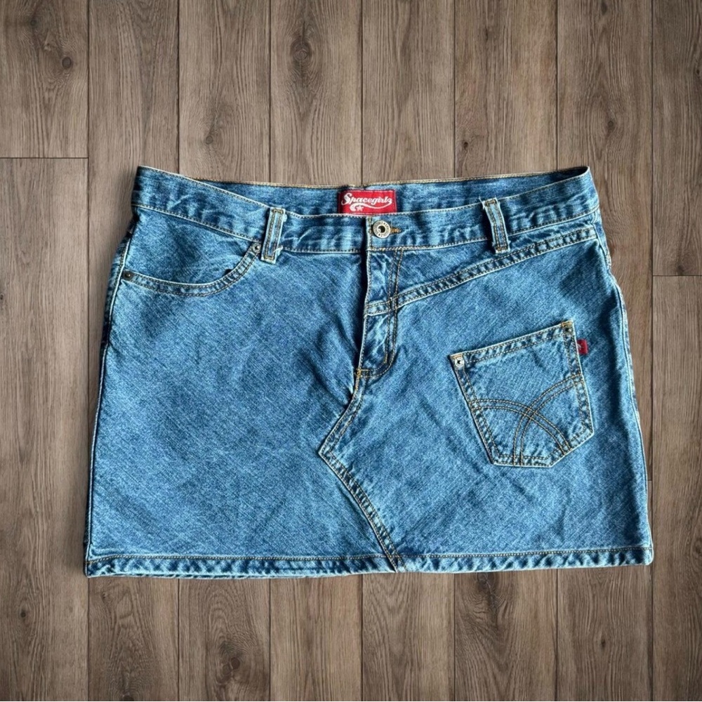 Vintage Y2K Made in USA Denim Mini Skirt